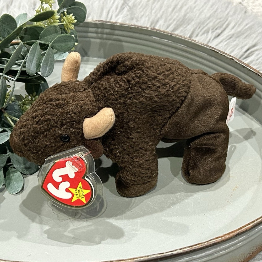 Ty Beanie Baby Roam The Bison Buffalo Plush Toy Retired 1998 NWT New
